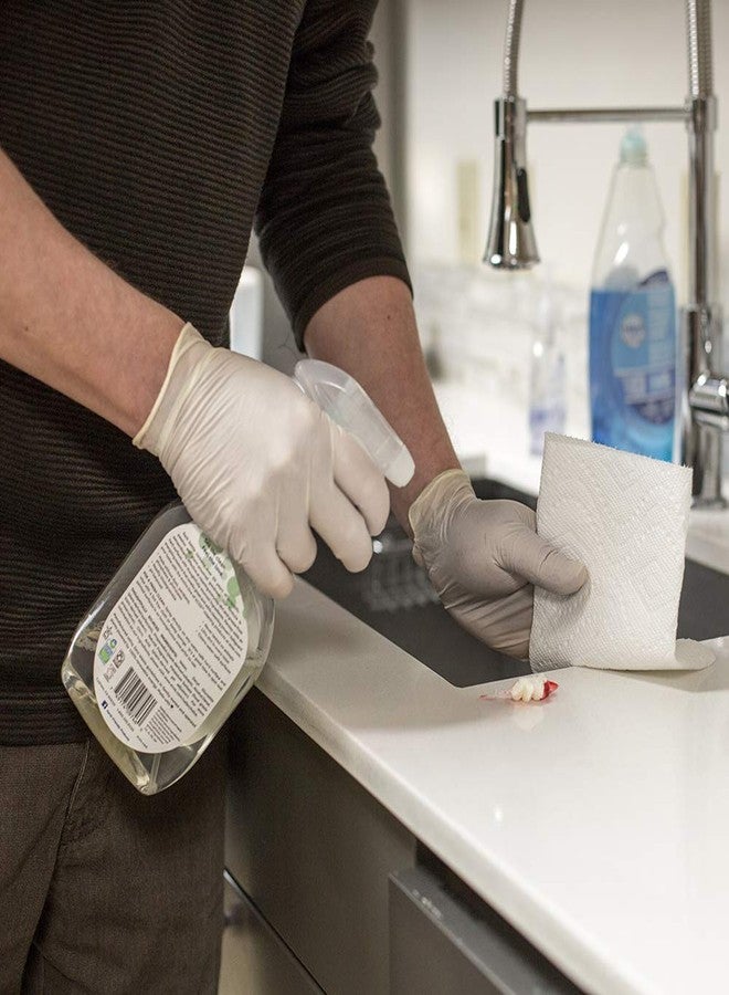GLOVEWORKS قفازات GLOVEWORKS الصناعية من اللاتكس العاجي، علبة تحتوي على 100 قفاز، سمك 4 مل، مقاس صغير، خالية من البودرة، ذات سطح محكم، للاستخدام مرة واحدة، TLF42100-BX، أبيض - Image 5